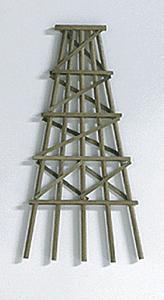Grand Central Gems TB4 Wood Trestle Bents - Assembled -- Extra Large - 8-1/2" 21.6cm Tall pkg(5), HO Scale
