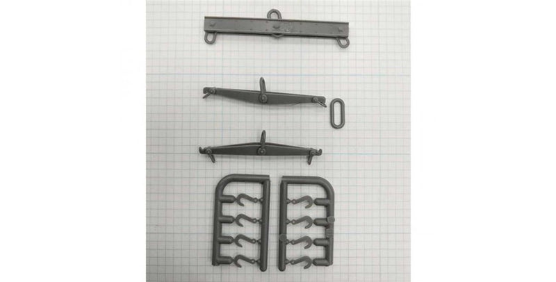 Tichy Train Group 3083 Wreck Accessories -- 1 Larg and 2 Small Spreader Bars, Loops and 4 Hooks, HO Scale