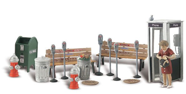 Woodland Scenics 2764 Street Accessories - O Scale