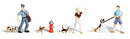 Woodland Scenics A1827 People And Pets Figures, HO