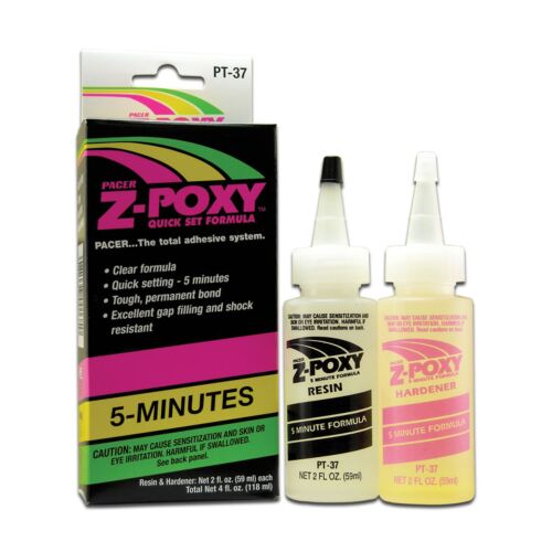 Robart Mfg Inc 37 Z-POXY Zap 5-Minute Epoxy -- 4oz 114mL