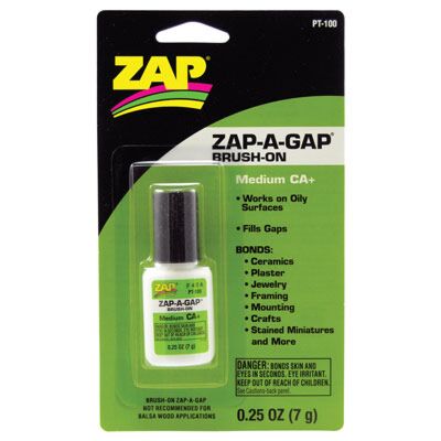 Robart Mfg Inc 100 Zap-A-Gap CA+ Brush-On -- 1/4oz 7.4mL